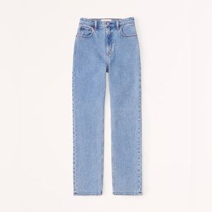 Abercrombie Ultra High Rise 90s Straight Jean - worn once